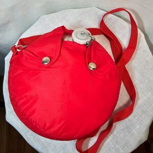 Vintage Boy Scouts of America Metal Canteen with Red Nylon Cover Be Prepared!